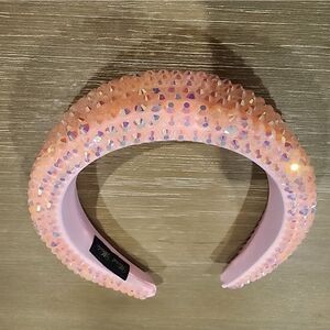 Pink Beaded Headband
